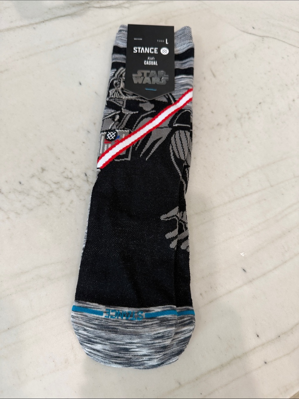 Stance Star Wars Crew Socks - Black, Gray, Red, Blue Accent
